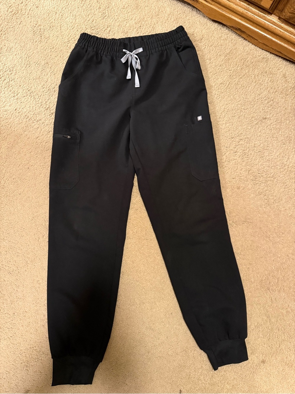 Figs Uman high waisted scrub joggers black Medium Tall